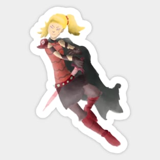 Sasha - angst queen of Amphibia Sticker